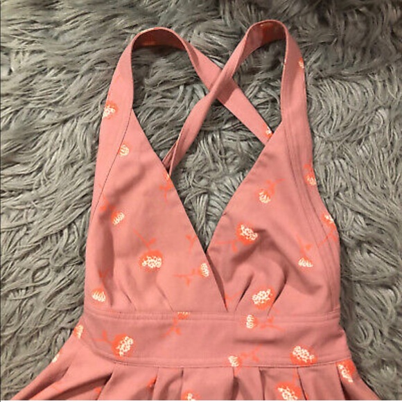 Free People mauve dandelion halter dress, size 6 - Picture 2 of 10